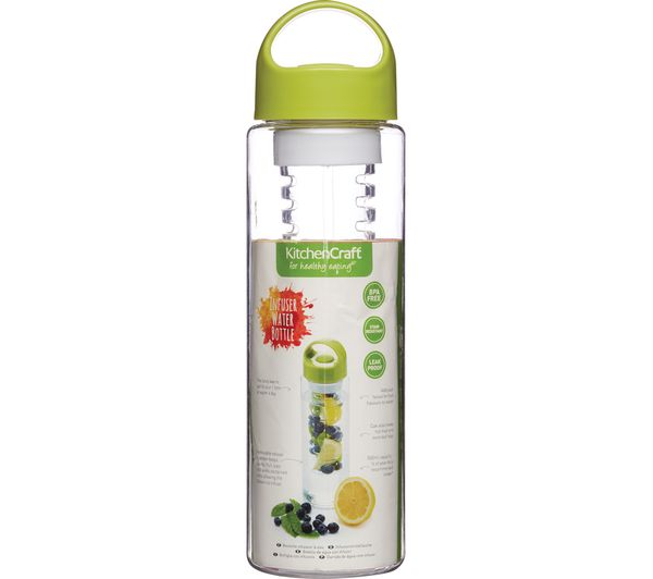 KITCHEN CRAFT 500 ml Infuser Water Bottle - Green, Green