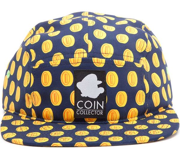 NINTENDO Coin Pattern Camper Hat - Blue & Yellow, Blue