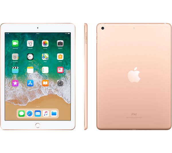 APPLE 9.7" iPad - 32 GB, Gold (2018), Gold