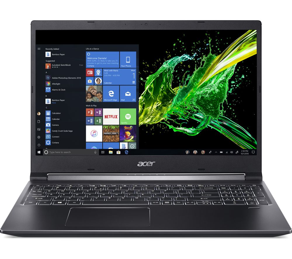 ACER Aspire 7 A715-74G 15.6" Intelu0026regCore i5 Laptop - 512 GB SSD, Black, Black
