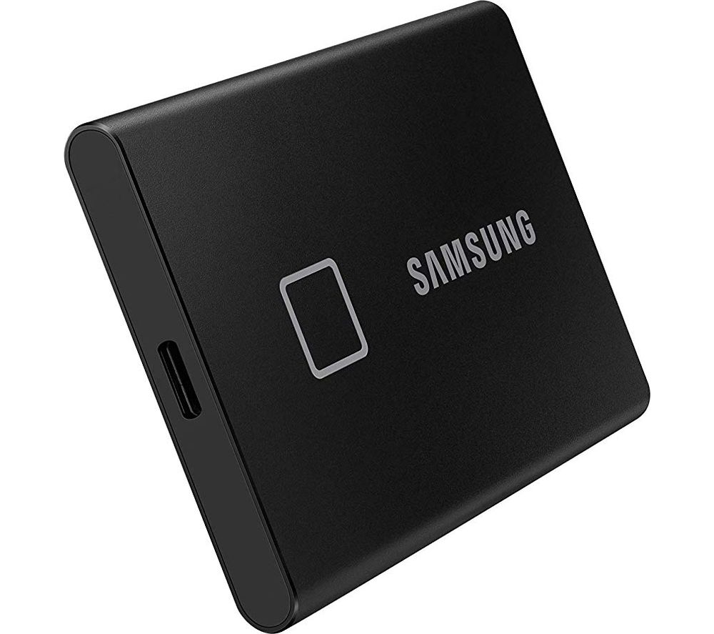 SAMSUNG T7 Touch External SSD - 500 GB, Black, Black