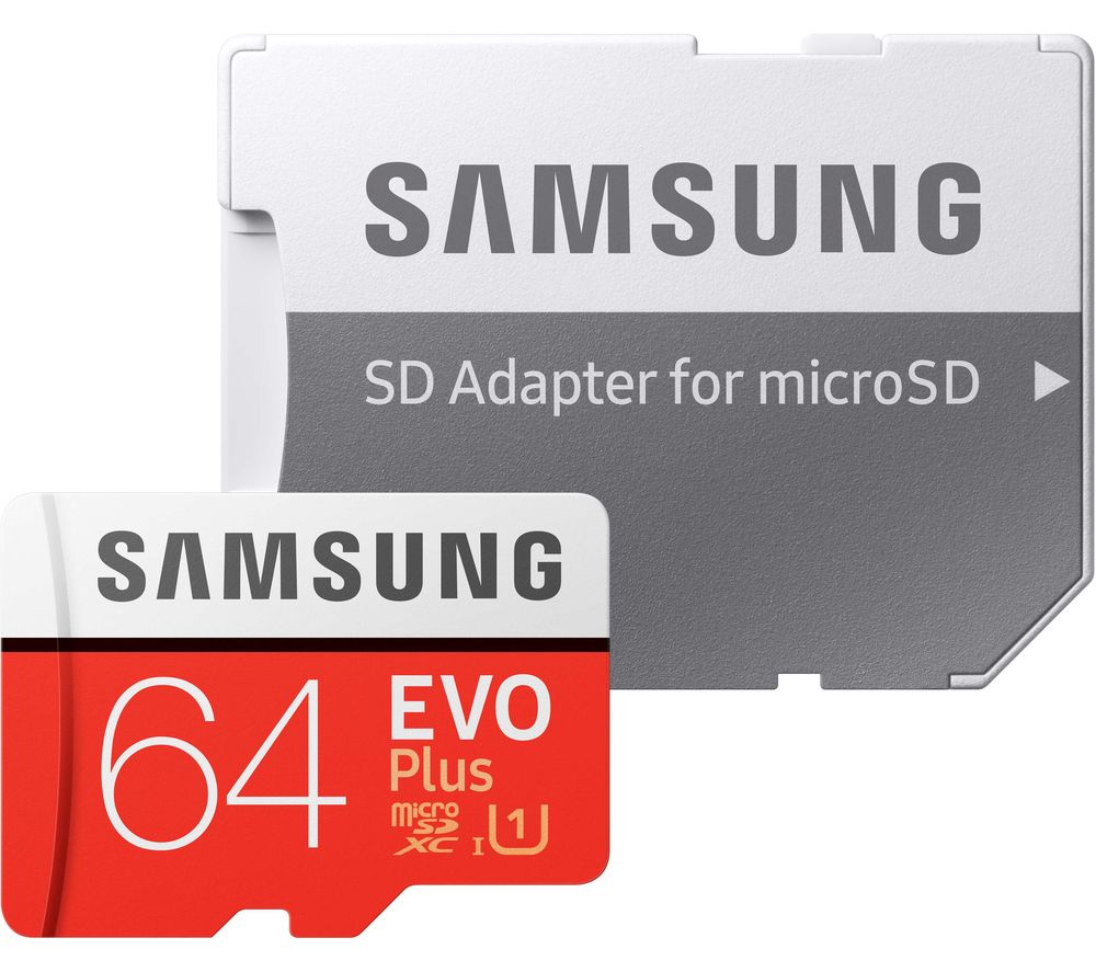 SAMSUNG Evo Plus Class 10 microSD Memory Card - 64 GB