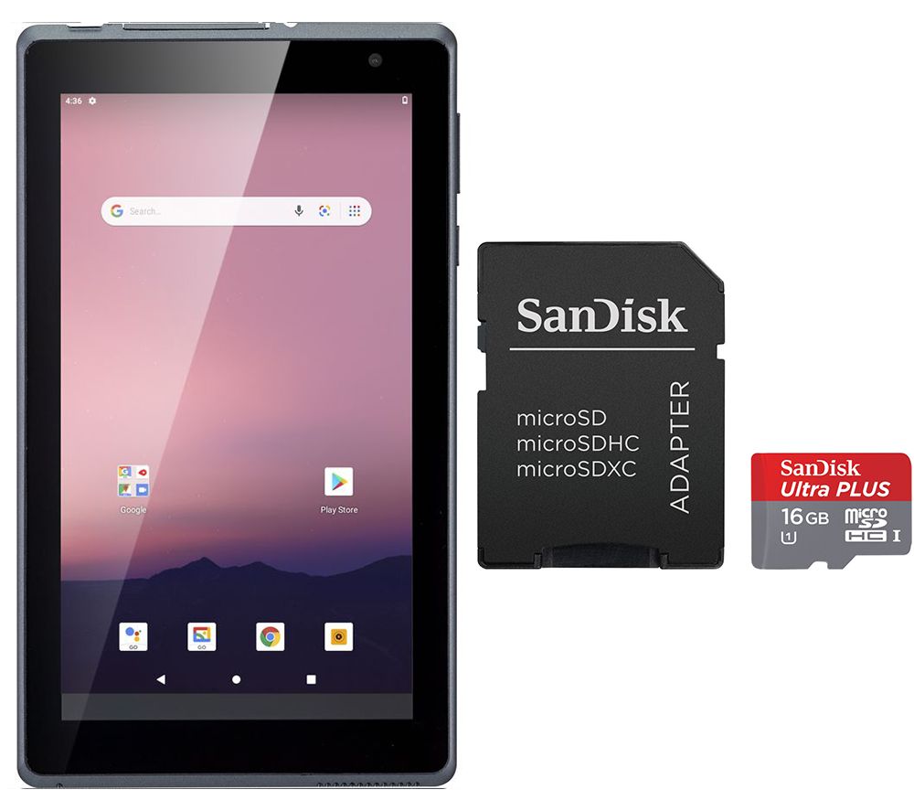 ACER ACTAB721 7" Tablet & 16 GB Ultra Performance Class 10 microSDHC Memory Card Bundle - 16 GB, Grey, Grey