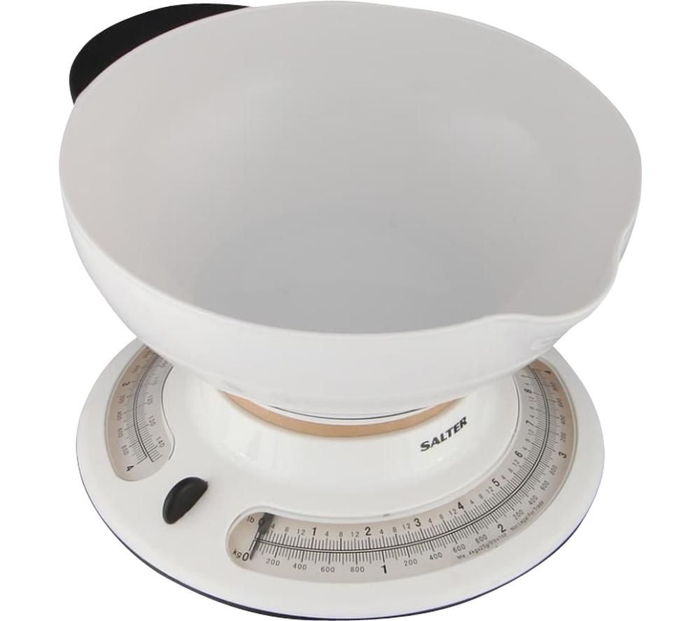 SALTER 800 WHBKDR Kitchen Scales - White, White
