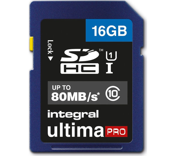 INTEGRAL UltimaPro Class 10 SDHC Memory Card - 16 GB