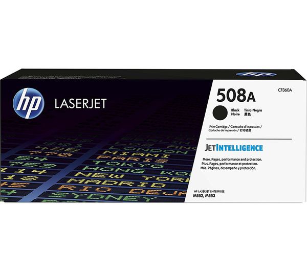 HP 508A Original Black Toner Cartridge, Black