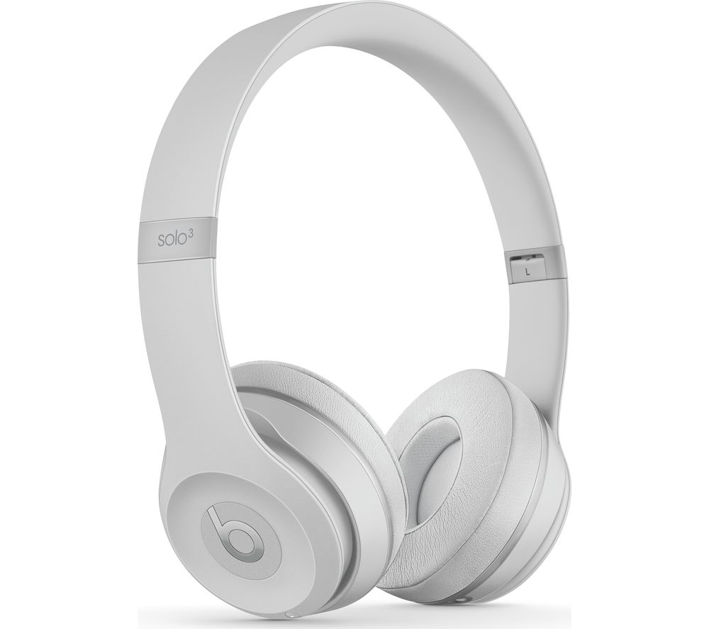 BEATS Solo 3 Wireless Bluetooth Headphones - Matte Silver, Silver