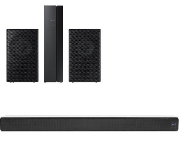 SAMSUNG Sound HW-MS550 2.1 All-in-One Sound Bar & Wireless Rear Speaker Kit Bundle