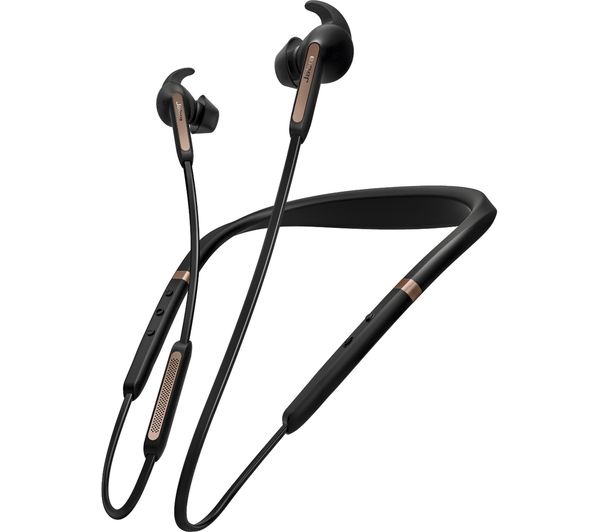 JABRA Elite 65e Wireless Bluetooth Noise-Cancelling Headphones - Copper Black, Black