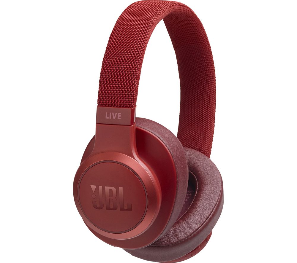 JBL Live 500BT Wireless Bluetooth Headphones - Red, Red