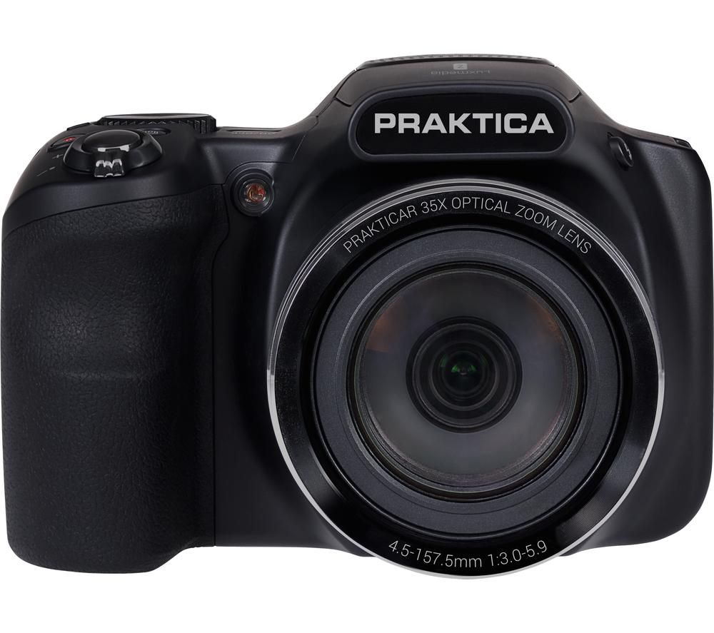 PRAKTICA Luxmedia Z35-BK Bridge Camera - Black, Black