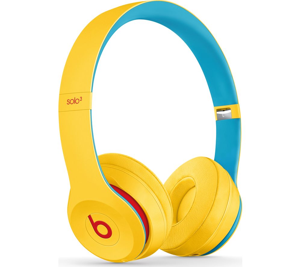 BEATS Solo 3 Wireless Bluetooth Headphones - Club Yellow, Yellow
