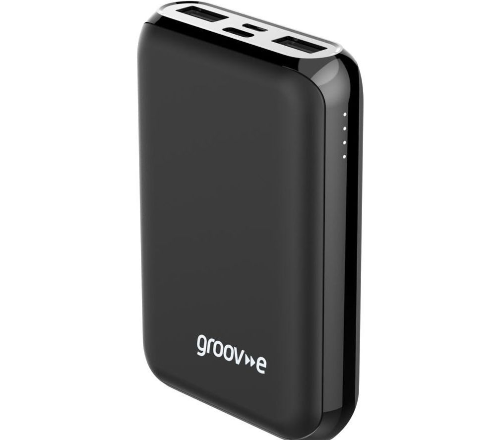 GROOV-E Power Charger Portable Power Bank - Black, Black