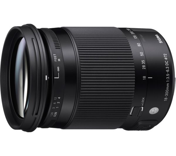 SIGMA 18-300 mm f/3.5-6.3 DC HSM OS Telephoto Zoom Lens with Macro - for Canon