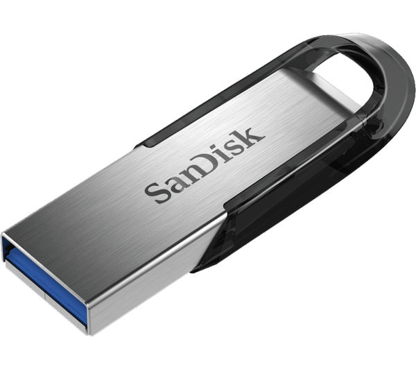 SANDISK Ultra Flair USB 3.0 Memory Stick - 16 GB, Silver & Black, Silver/Grey