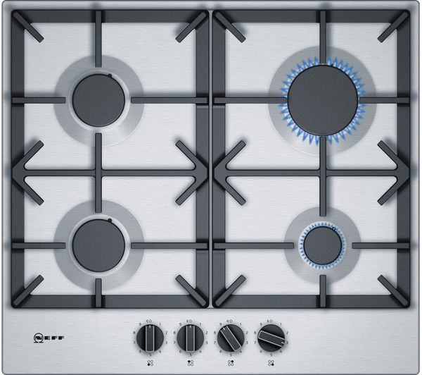 NEFF N70 T26DS49N0 Gas Hob - Stainless Steel, Stainless Steel