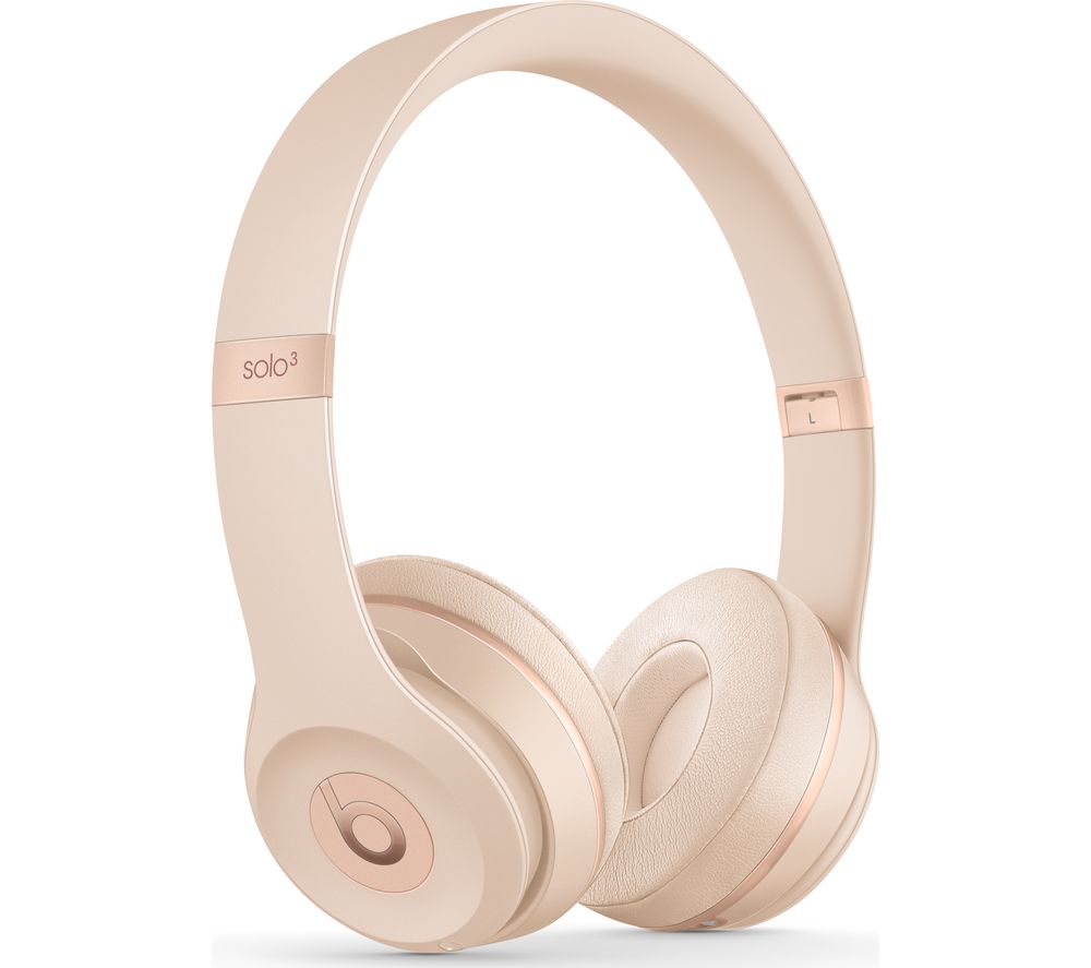 BEATS Solo 3 Wireless Bluetooth Headphones - Matte Gold, Gold