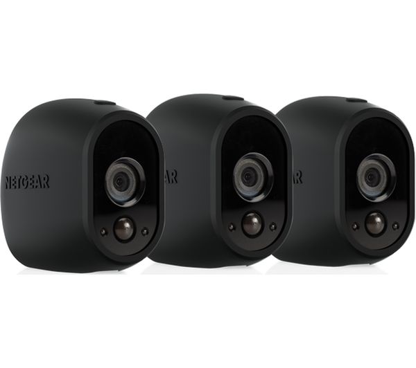 ARLO VMA1200B-10000S Pro Camera Skins - Set of 3, Black, Black
