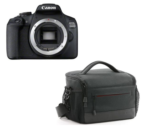 CANON EOS 2000D DSLR Camera & ES100 DSLR Camera Bag Bundle
