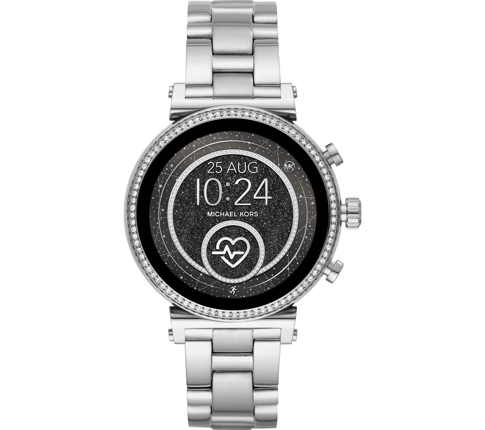 MICHAEL KORS Access Sofie Heart Rate MKT5061 Smartwatch - Silver, Silver