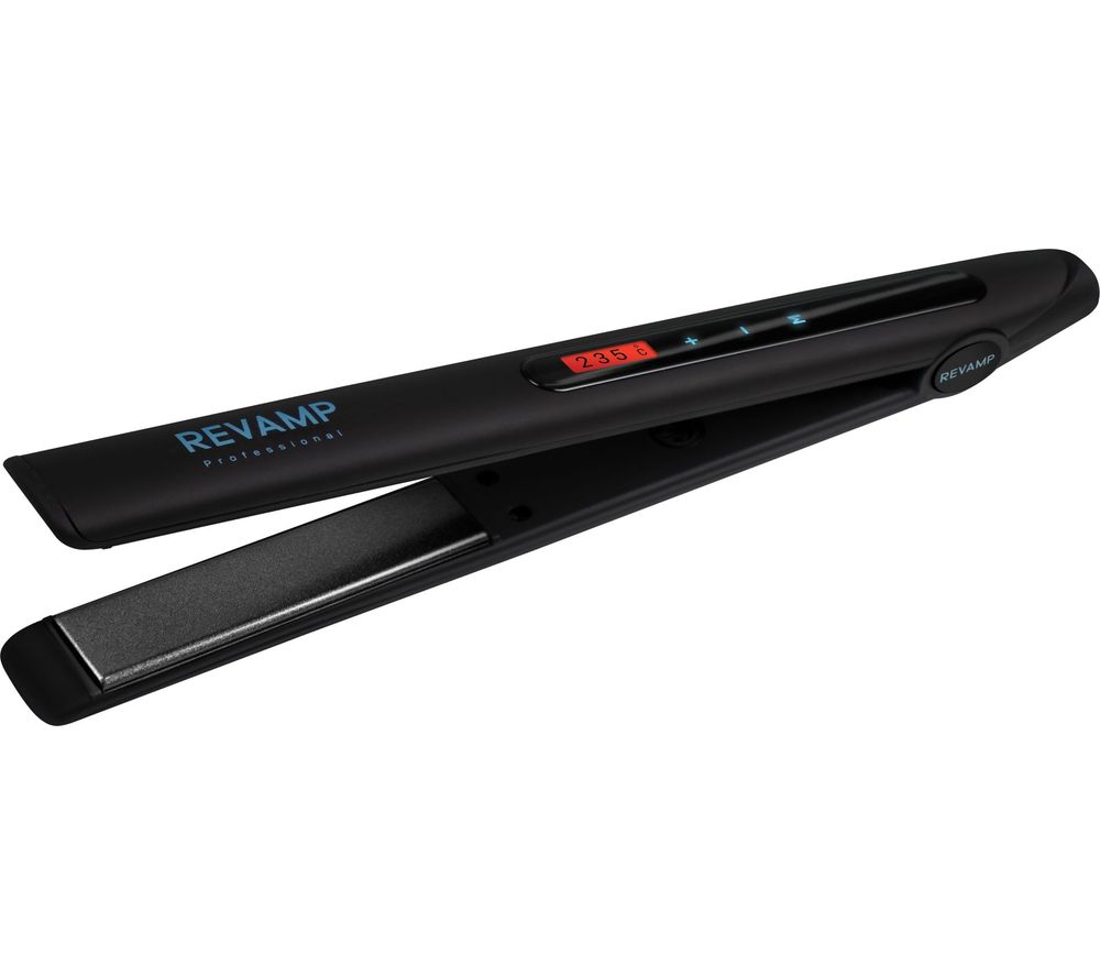 REVAMP Progloss Touch Digital ST-1500-GB Hair Straightener - Black, Black