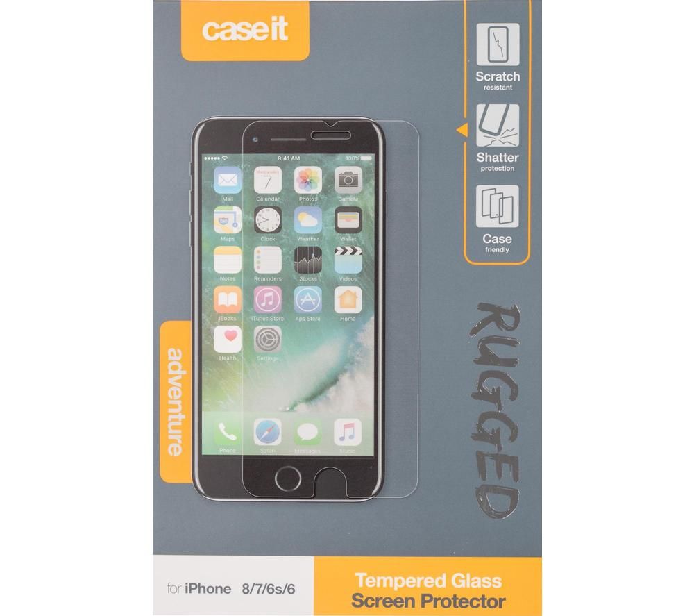 CASE IT Rugged Glass iPhone 6 / 6s / 7 / 8 Screen Protector