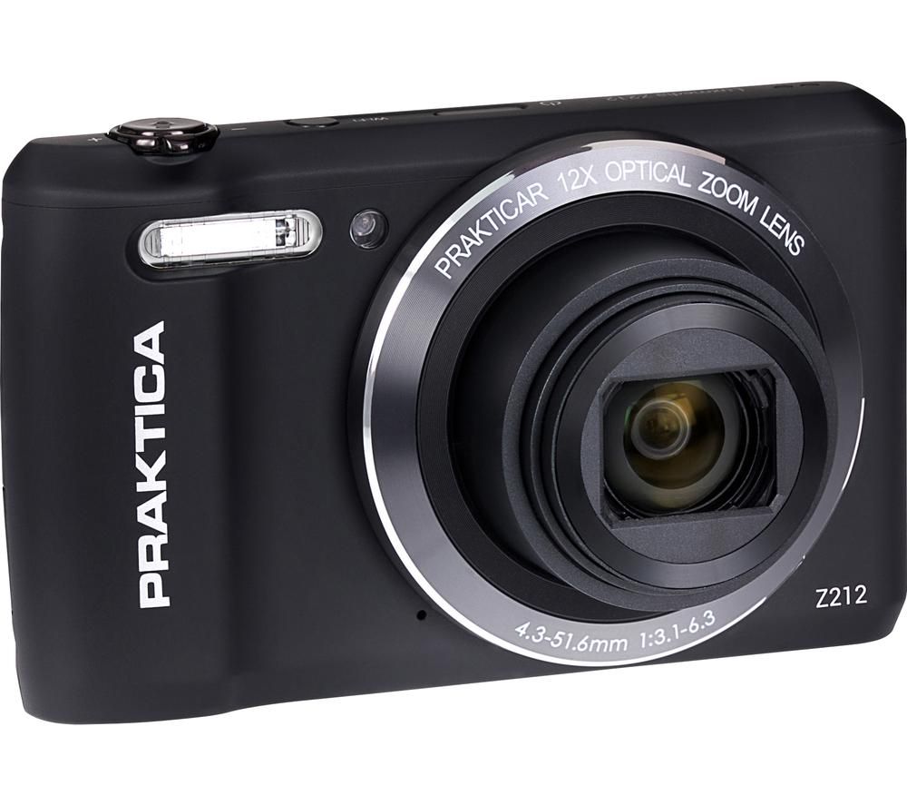 PRAKTICA Luxmedia Z212-BK Compact Camera - Black, Black