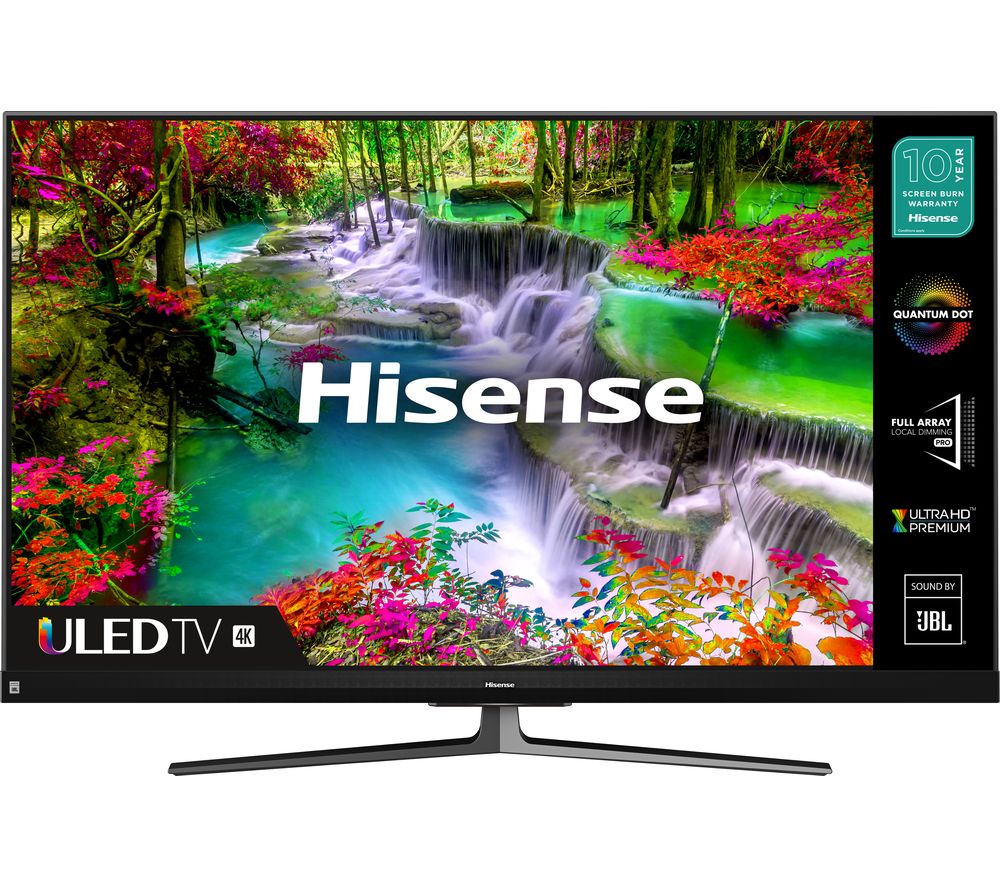 55" HISENSE 55U8QFTUK  Smart 4K Ultra HD HDR QLED TV with Amazon Alexa