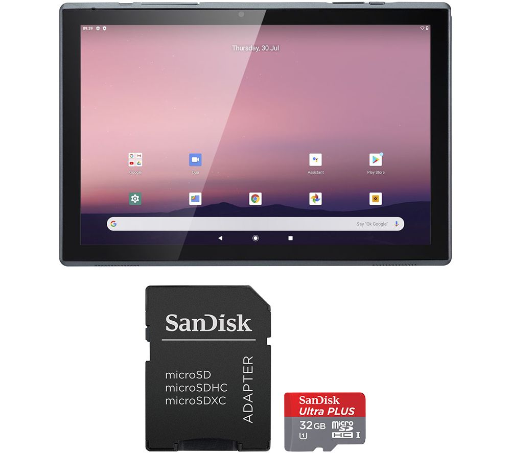 ACER ACTAB1021 10" Tablet & 32 GB Ultra Performance Class 10 microSDHC Memory Card Bundle - 32 GB, Gun Grey, Grey