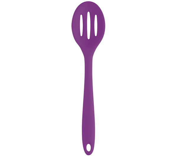COLOURWORKS 27 cm Slotted Spoon - Purple, Purple