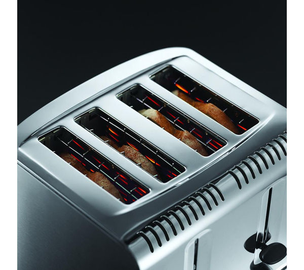 RUSSELL HOBBS Buckingham 4-Slice Toaster - Stainless Steel, Stainless Steel