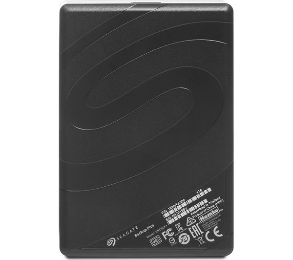 SEAGATE Backup Plus Portable Hard Drive - 4 TB, Black, Black