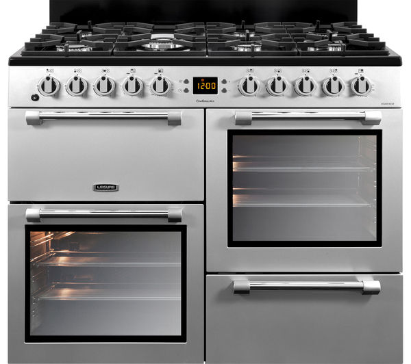 LEISURE Cookmaster 100 CK100F232S 100 cm Dual Fuel Range Cooker - Silver & Chrome, Silver