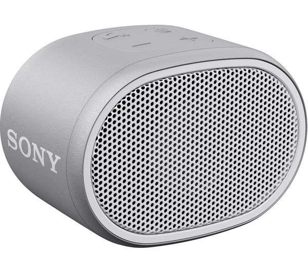 SONY SRS-XB01 Portable Bluetooth Speaker - White & Grey, White