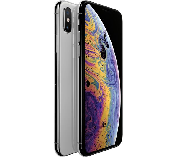 Apple iPhone Xs - 64 GB, Silver, Silver