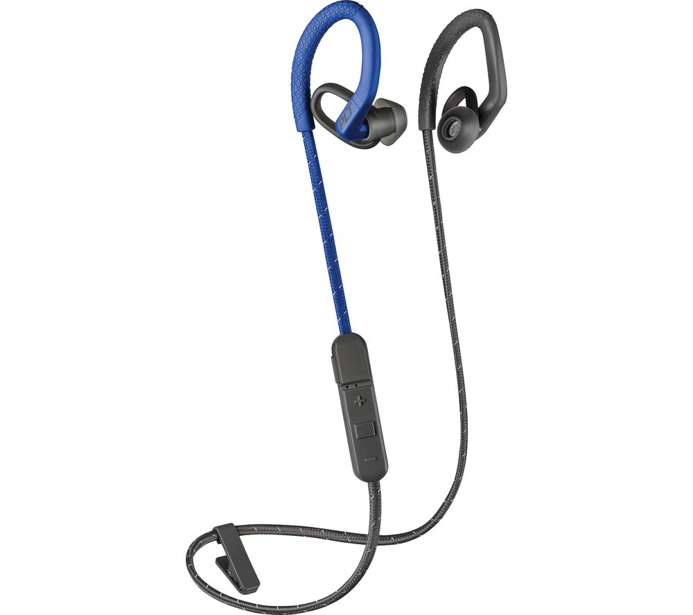 PLANTRONICS BackBeat FIT 350 Wireless Bluetooth Headphones - Grey & Blue, Grey