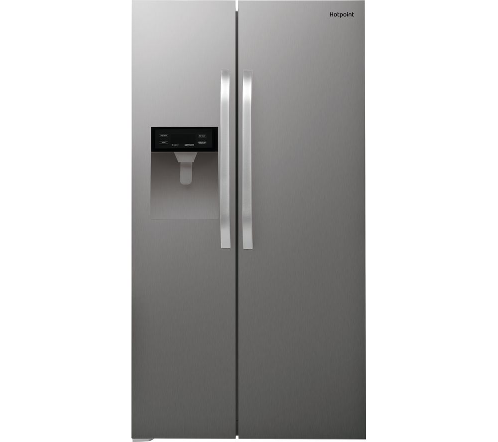 SXBHE 924 WD American-Style Fridge Freezer - Silver, Silver