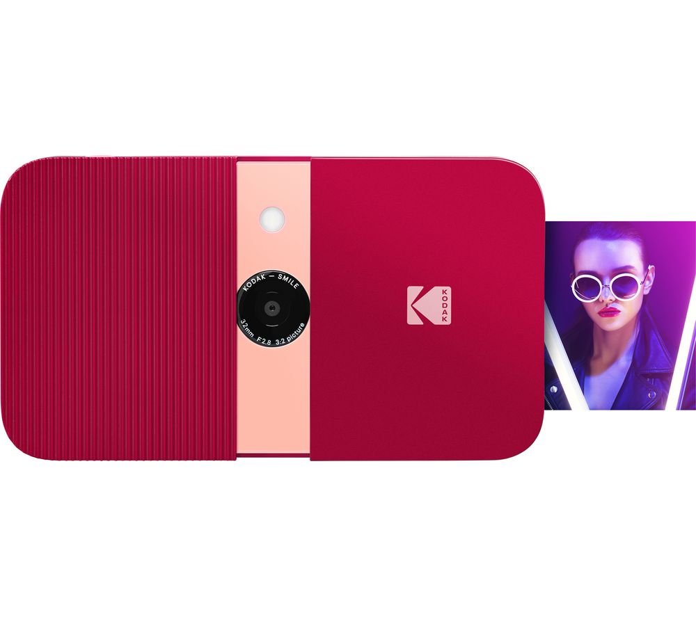 KODAK Smile Digital Instant Camera - Red, Red