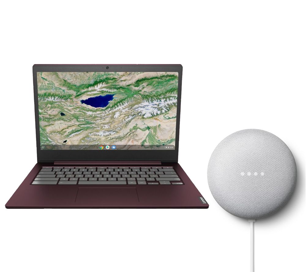 LENOVO S340 14" Chromebook & Google Nest Mini (2nd Gen) Bundle, Purple