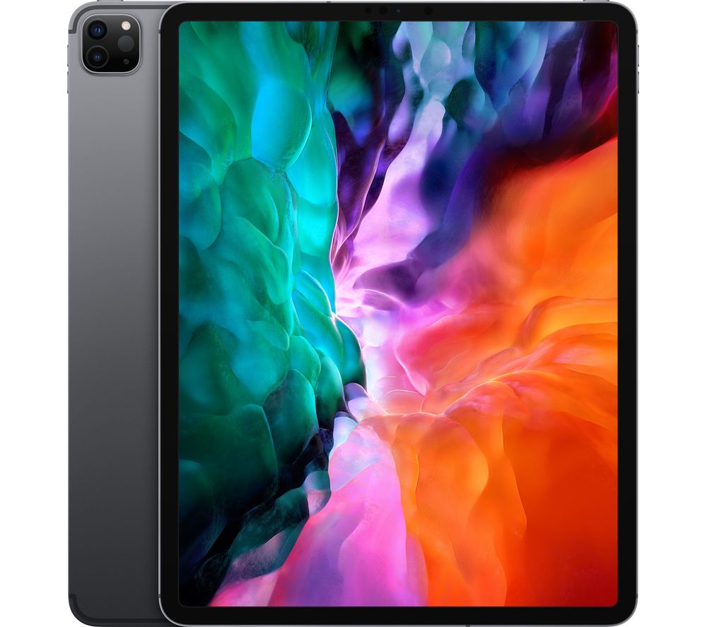 APPLE 12.9" iPad Pro (2020) Cellular - 128 GB, Space Grey, Grey