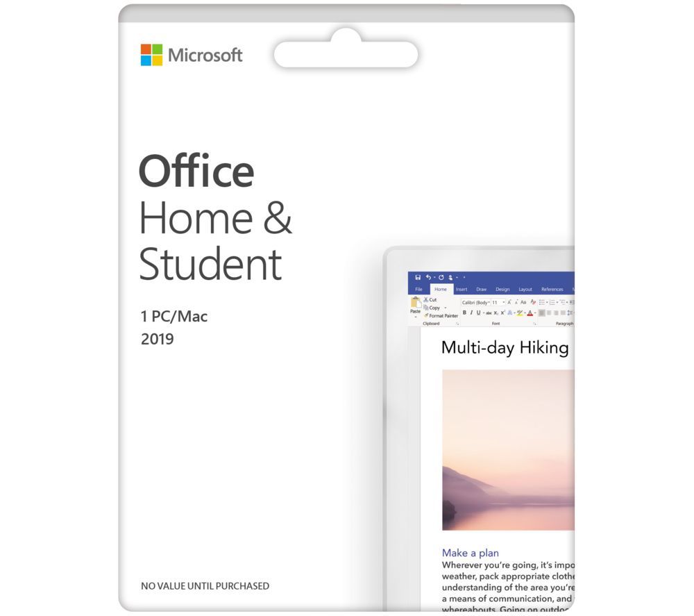 MICROSOFT Office Home & Student 2019 - Lifetime for 1 user