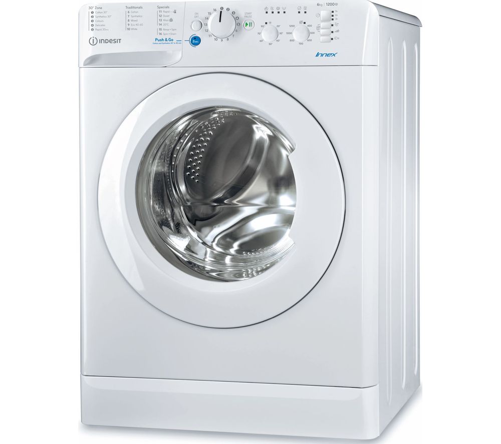 INDESIT Innex BWSC 61251 XW UK N 6 kg 1200 Spin Washing Machine - White, White