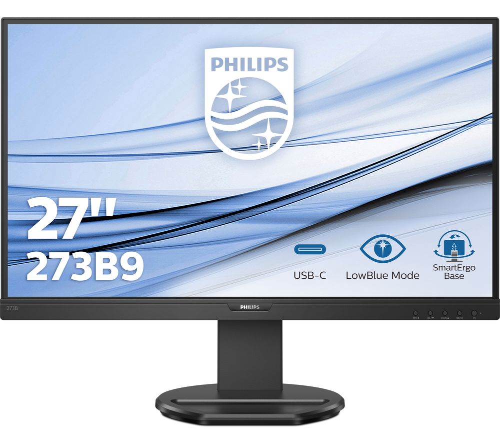 PHILIPS 273B9 Full HD 27" LCD Monitor - Black, Black