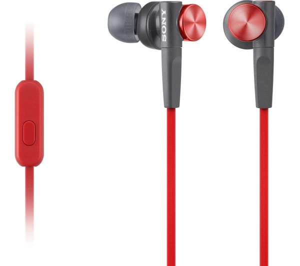 SONY MDRXB50APR.CE7 Headphones - Red, Red