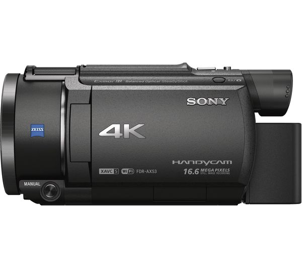 SONY FDR-AX53 4K Ultra HD Camcorder - Black, Black