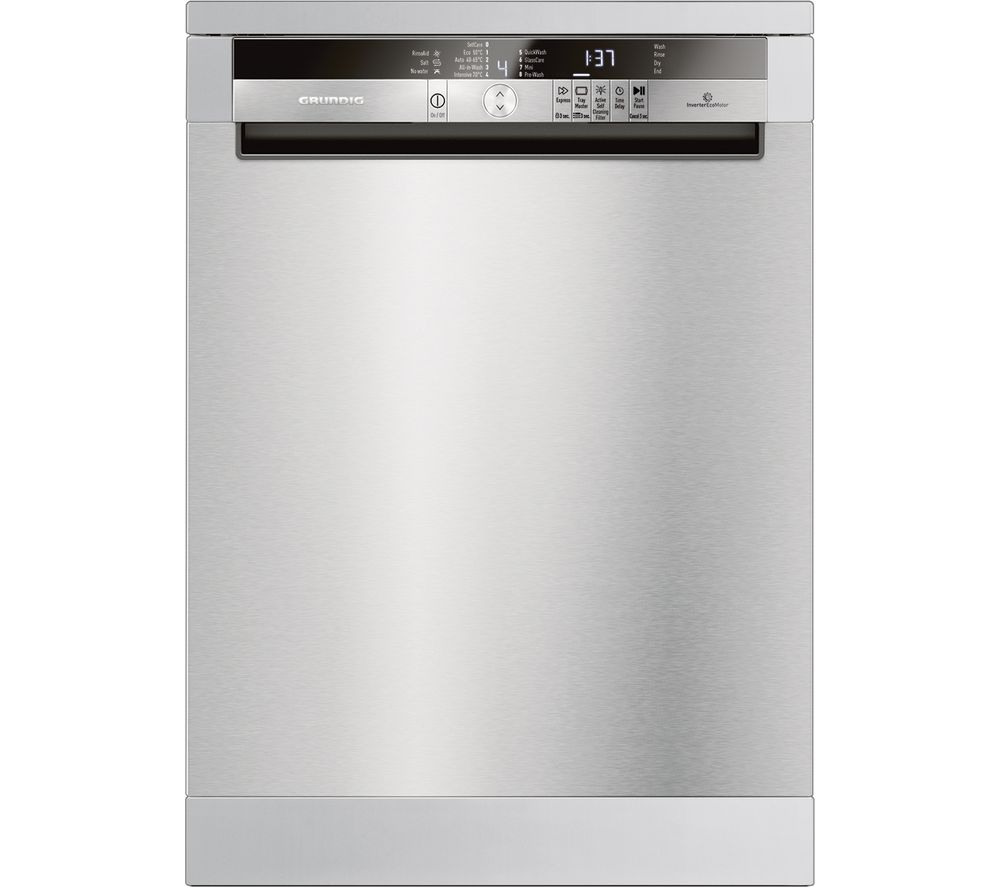 GRUNDIG GNF41823X Full-size Dishwasher - Stainless Steel, Stainless Steel