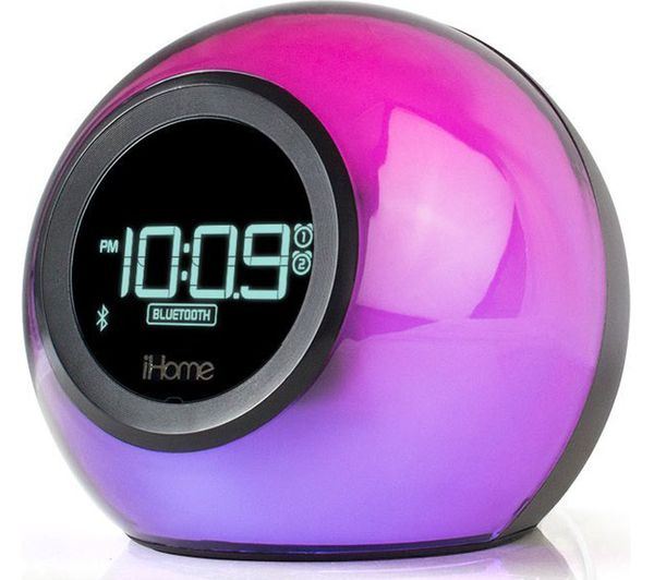 IHOME iBT29 Colour Changing FM Bluetooth Clock Radio