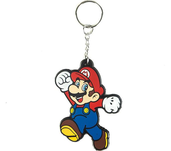 NINTENDO Mario Rubber Keychain - Red & Blue, Red