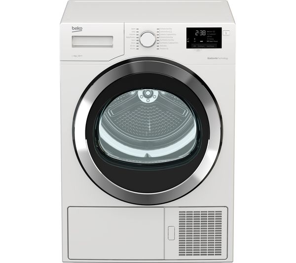 BEKO Pro DHX93460W 9 kg Heat Pump Tumble Dryer - White, White