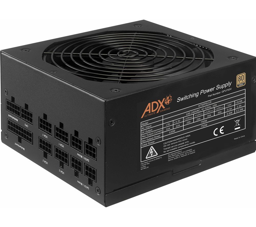 ADX Power W750 Modular ATX PSU - 750 W, Gold